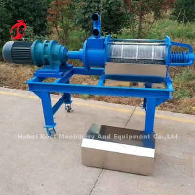 Máy khử nước gà bò 15m3 / H Máy sấy phân chuồng Máy tách rắn Rose