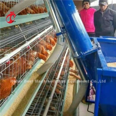 Chuồng nuôi gà đẻ trứng tự động trong trang trại gia cầm Xe cho gà ăn tự động 220V Ada