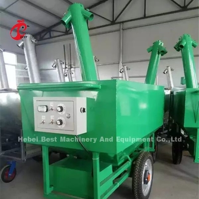 Xe cho gà ăn tự động cho trang trại gà lồng Iris