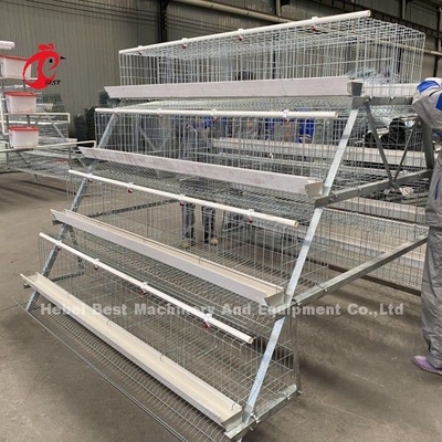 Hot Galvanized Q235 Steel Chicken Battery Cage cho Nigeria Ghana Cameroon Căn nuôi gà Doris