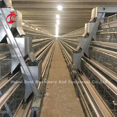Lồng gia cầm bằng pin tự động mạ kẽm lạnh để gà đẻ ở thị trường Châu Phi Iris