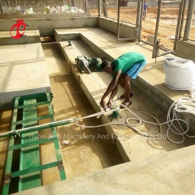 Hệ thống chuồng nuôi Gia cầm Scraper Phân chuồng Làm sạch 3 loại Iris