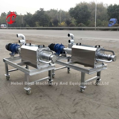 Hệ thống xử lý phân chuồng 2ton ISO, Máy làm phân gà để làm sạch phân Adela