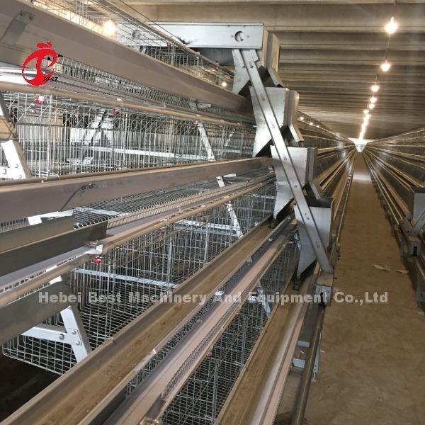 3/4/5 Tiers hệ thống lồng pin cho lớp tự động gà nuôi gia cầm Iris